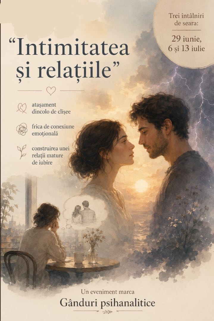 Read more about the article Seminar psihanalitic – INTIMITATEA ȘI RELAȚIILE
